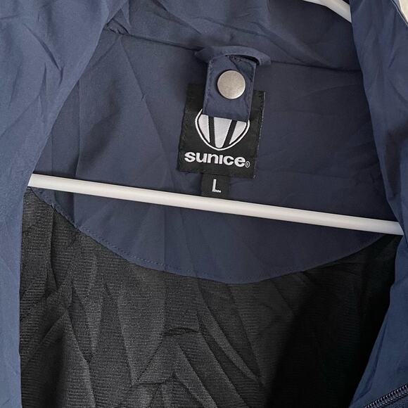 Sunice Alan Full Length Coach's Coat Mens Large Navy Blue Basic Windbreaker - Picture 5 of 13